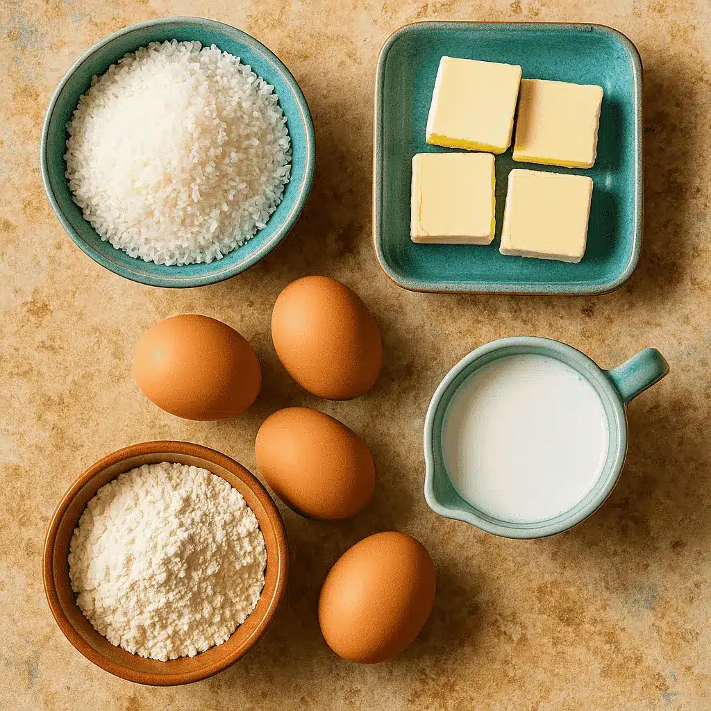 Easy Coconut Cake Recipe That Will Surprise Your Guests 8 Coconut cake recipe ingredients laid out