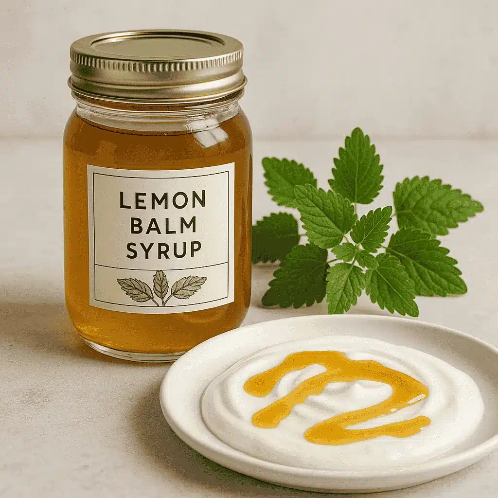 Lemon Balm Recipe You’ll Love: Calming, Fresh, and Easy to Make 9 Lemon balm syrup served with yogurt